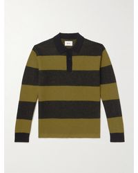 NN07 - Rugby 60017 Striped Wool Polo Shirt - Lyst