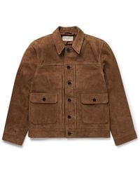 Officine Generale - Lazlo Suede Jacket - Lyst