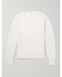 Kingsman - Schmal geschnittener Pullover aus einer Kaschmir-Leinenmischung - Lyst