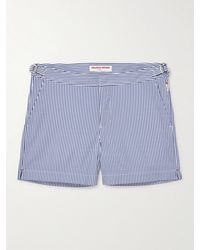 Orlebar Brown - Setter Slim-fit Short-length Striped Seersucker Swim Shorts - Lyst