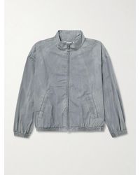 Agolde - Marshall Crinkled Cotton-blend Shell Bomber Jacket - Lyst