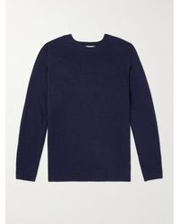 Officine Generale - Merino Wool And Cashmere-blend Sweater - Lyst