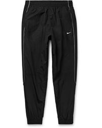 Nike - Solo Swoosh Logo-Embroidered Nylon Track Pants - Lyst