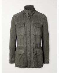 Thom Sweeney - Suede Field Jacket - Lyst