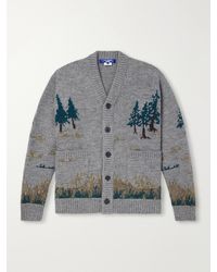 Junya Watanabe - Intarsia-Knit Wool-Blend Cardigan - Lyst