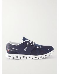 On Shoes - Cloud 5 Rubber-trimmed Recycled Mesh Running Sneakers - Lyst