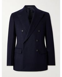 Loro Piana - Milano Double-breasted Brushed Cashmere Blazer - Lyst
