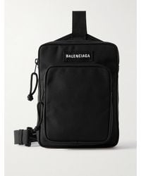 Balenciaga - Explorer Logo-Appliquéd Canvas Messenger Bag - Lyst
