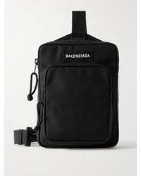 Balenciaga - Explorer Logo-appliquéd Canvas Messenger Bag - Lyst