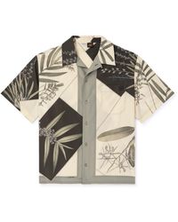 Loewe - Paula's Ibiza Convertible-collar Floral-print Cotton And Silk-blend Shirt - Lyst