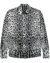 Dolce & Gabbana - Oversized Leopard-Print Silk Shirt - Lyst