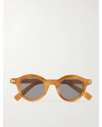 ZEGNA - Round-Frame Tortoiseshell Acetate Sunglasses - Lyst