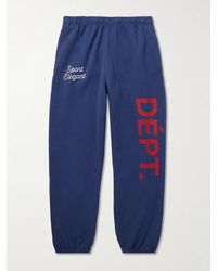 GALLERY DEPT. - Team Dept Tapered Embroidered Printed Cotton-Jersey Sweatpants - Lyst