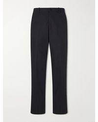 A.P.C. - Dylan Straight-Leg Cotton-Poplin Trousers - Lyst
