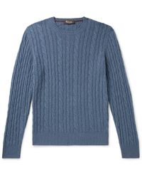Loro Piana - Slim-fit Cable-knit Baby Cashmere Sweater - Lyst