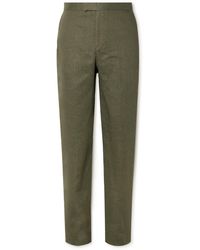 Favourbrook - Allercombe Slim-fit Straight-leg Linen Suit Trousers - Lyst