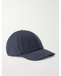 Canali - Logo-Appliqué Cotton-Blend Cap - Lyst