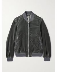 Tom Ford - Cotton-Velvet Bomber Jacket - Lyst