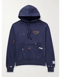 GALLERY DEPT. - Logo-Print Paint-Splattered Cotton-Jersey Hoodie - Lyst