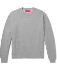 The Elder Statesman - Daily Crew Cotton And Cashmere-blend Jersey Sweatshirt - Lyst