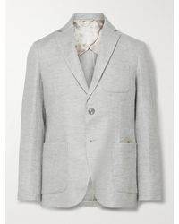 Agnona - Linen-twill Suit Jacket - Lyst