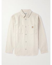 Carhartt - Walter Cotton And Linen-blend Canvas Shirt Jacket - Lyst