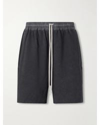Rick Owens - Straight-Leg Cotton-Jersey Drawstring Shorts - Lyst