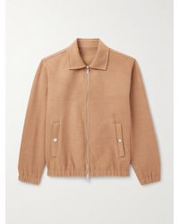 Eleventy - Wool-Felt Bomber Jacket - Lyst