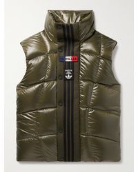 Moncler Genius - Adidas Originals Bozon Tech Jersey-trimmed Quilted Glossed-shell Down Gilet - Lyst
