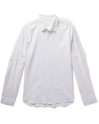 Onia - Slim-fit Linen-blend Shirt - Lyst