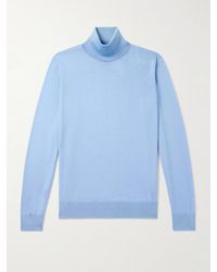 ZEGNA - Cashmere And Silk-blend Rollneck Sweater - Lyst