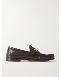 Gucci - Lugano Horsebit-embellished Leather Loafers - Lyst