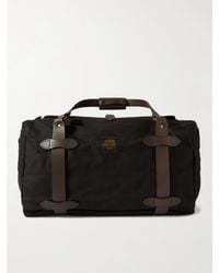 Filson - Medium Leather-trimmed Twill Weekend Bag - Lyst