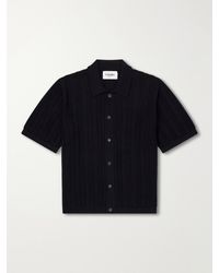 Corridor NYC - Pointelle-Knit Cotton Shirt - Lyst