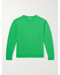 AURALEE - Brushed Cashmere And Cotton-Blend Sweater - Lyst