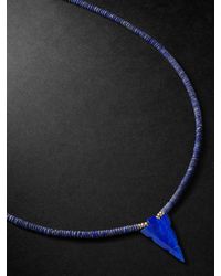 Jacquie Aiche - Lapis Lazuli And Diamond Beaded Necklace - Lyst