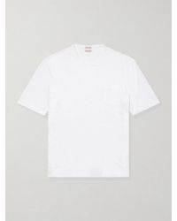 Massimo Alba - Panarea Linen And Cotton-blend T-shirt - Lyst