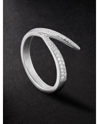 Shaun Leane - Interlocking Ring aus Weißgold mit Diamanten - Lyst