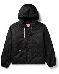 Gucci - Padded Logo-jacquard Shell Hooded Jacket - Lyst