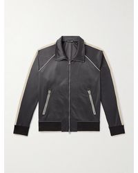 Tom Ford - Striped Jersey Track Jacket - Lyst