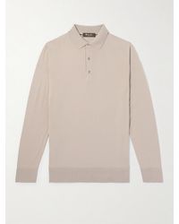 Loro Piana - Slim-fit Wish® Wool Polo Shirt - Lyst