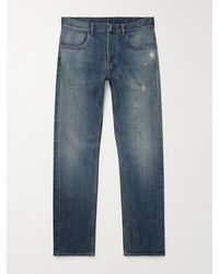 Givenchy - Slim-Fit Straight-Leg Distressed Jeans - Lyst
