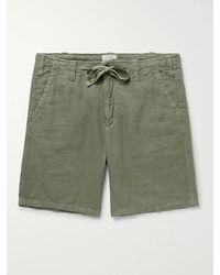 Hartford - Slim-Fit Linen Drawstring Shorts - Lyst