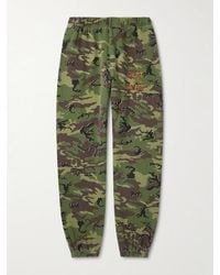 GALLERY DEPT. - Tapered Camouflage And Logo-Print Cotton-Jersey Sweatpants - Lyst