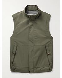 Canali - Gilet in shell imbottito - Lyst