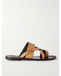 Saint Laurent - Culver Leather Sandals - Lyst