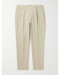 Barena - Gazara Tapered Pleated Cotton-blend Suit Trousers - Lyst