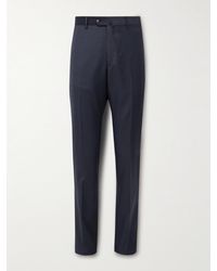 Caruso - Slim-Fit Wool Suit Trousers - Lyst