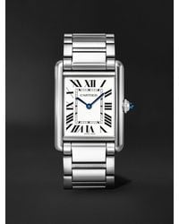 Cartier - Tank Must Large 33.7Mm Stainless Steel Watch, Ref. No. Wsta0106 - Lyst