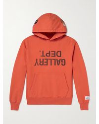 GALLERY DEPT. - Logo-print Appliquéd Cotton-jersey Hoodie - Lyst